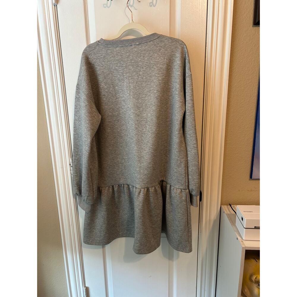 Grey longsleeve sweatshirt dress XL cozy soft - Picture 4 of 4